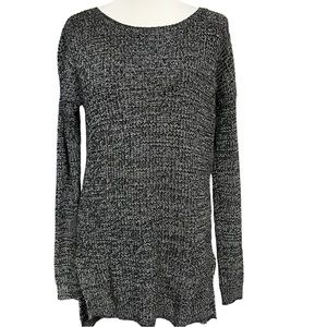 BP. Long Black/White Knit Sweater Pullover Jumper M